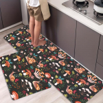 1 tk Luksuslik must-valge seente k&ouml;&ouml;gimatt Pehme paksendatud k&ouml;&ouml;gip&otilde;randamatt Veekindel libisemiskindel &otilde;likindel p&otilde;randamatt 40x60cm