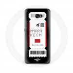 Coque pour Samsung Galaxy A5 Billet d'avion Marrakech Maroc