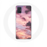 &Uuml;mbris Samsung Galaxy A71 Sunseti taustal
