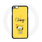 Coque pour Iphone 6 BTS Bangtan Gar&ccedil;ons BT21 Chimmy Jimin Fond Jaune