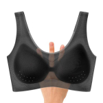 Naiste pits &otilde;mblusteta j&auml;ine rinnahoidja, polsterdatud vabaaja rinnahoidja Push Up Tank Top Moodne pesu Bralette Naiste selja kaunistamine XS-5XL seemned 5XL must