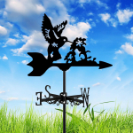 Bird Metal Weathervane Wind Vane Loomade suunan&auml;idik Yard Lawn Gardeni ilm