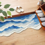 Kohev vannimatt kodukaunistamiseks, kingituseks libisemiskindel vaip, lastetuba ookeani k&ouml;&ouml;k 80cmx155cm