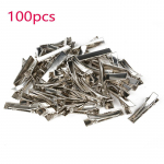 100 tk Metallist Krokodill Alligaator Juukseklambrid Vibu Hammastega Juukseklamber DIY Tarvikud 100pcs