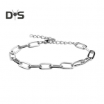 Naiste k&auml;ev&otilde;ru reguleeritava pikkusega &otilde;&otilde;nes kett &uuml;hev&auml;rviline poleeritud galvaniseeritud roostevaba kerge punk hiphop lahe t&uuml;drukute k&auml;ev&otilde;ru randmes&otilde;rmus h&otilde;be