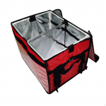 Kaasav&otilde;etav termokoti kohaletoimetamine punane isoleeritud korduvkasutatav veekindel kaasaskantav jahutuskastiga pitsa 32L