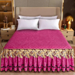 Paks soe voodikate voodil luksuslik seelikstiilis voodipesukomplekt queen-suuruses voodikate tikandiga puuvillane voodipesukate Bed sheet 150x200cm