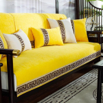 Hiina tahke diivanir&auml;tik elutuppa Klassikalised libisemiskindlad sinised diivanikatted istmepadja Lihtsus &scaron;enill-diivani kate 70*70CM