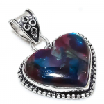 Natural Multi Labradorite Gemstone 925 Sterling Silver Pendant 1.77 g6o79