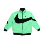 Nike Naiste Suure Swooshiga Kahepoolne Boa Jakk (Aasia suuruse m&auml;&auml;ramine) Neoonroheline meeste pealisr&otilde;ivas BQ6546-350 S green