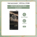 THE FACE SHOP - Stylist Silky Hair Color Cream #Black Brown