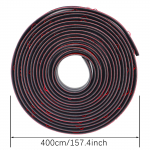 4 m DIY kummist akna serva tihendus esiklaasi katuse tihendi riba ilmastikuriba trimmi auto hermeetiku kaitse serva tihendusriba kleebis must