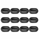 SEAMETAL 12tk autoukse amortisaator helisummutav liim, sulgev uks kokkup&otilde;rkevastase riba kaitseraua kleebis 12PCS must