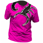 Meeste T-s&auml;rgid Klassikaline Animal Scorpion 3D tr&uuml;kitud suvemood Kiirelt kuivav l&uuml;hikeste varrukatega hip-hop s&auml;rk T&auml;navar&otilde;ivad Unisex 2023 XXL