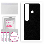 apgo Protective Skin Sticker for the back compatible with Tecno Spark 7 Pro, Wrap Film, Foil, Vinyl - Pattern Matte Black