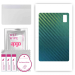 apgo Protective Skin Sticker for the back compatible with HTC A101, Wrap Film, Foil, Vinyl - Pattern Carbon Chameleon CAKA1