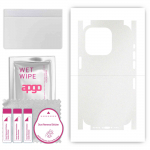 apgo Protective Skin Sticker for the back+sides compatible with Apple iPhone 14 Pro, Full Wrap Film, Foil, Vinyl - Pattern Matte Transparent