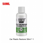 HGKJ-24 Plastic Restore Revitalizer Plastic Renovator Kauakestev kate autokummidele Refurbish Clean Gloss Must l&auml;ige 50ml