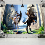 Unicorn gobel&auml;&auml;n seinaripp Bohemian European Hippie Magic madrats Magamistoa kunst Lahe kodukaunistus 95x70CM