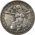 1885 USA AMEERIKA &Uuml;HENDRIIGID Beauty Hobo nikli m&auml;lestusesemed kogutavad suveniirid h&otilde;bem&uuml;ndid