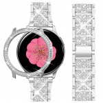 Rihma &uuml;mbrise kaitse Samsung Galaxy Watch 6 5 40 mm 44 mm metallist k&auml;ev&otilde;ru jaoks Galaxy Watch 4 44 mm 40 mm ribaga teemantkattega Galaxy watch 6 44mm