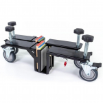 2 Pcs Door Installation Tool 500lbs Capacity Heavy Duty Door Board Lifter Dolly for Up to 2 1/4 Inch