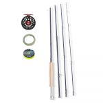 Kylebooker RR01 k&auml;rbsep&uuml;&uuml;gi kombineeritud komplekt 3/4/5/6/7/8 kaaluga stardi&otilde;ngertva ja -rulli komplekt &uuml;he reisikohvriga 3wt 7'6''4pc Rod,3/4 Reel