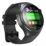 Rainbuvvy DM80 4G SmartWatch 1,43 tolli Android 8.1 RAM 2GB ROM 16G 1000mAh &Uuml;he SIM-kaardi WiFi-kaamera GPS-i spordikell 2GB 16GB must