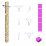 Rhinestone Painting Pen 5D Rolling Art Pen Rhinestone Painting Pen Kit T&ouml;&ouml;riista tarvikud Pliiats Puurimine Pliiats K&uuml;&uuml;nte Kunst Ristpistes Kaunistus K&uuml;&uuml;s Ehe lilla