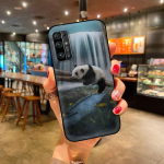 &Uuml;mbris Huawei P30 Lite P Smart Z Y6 Y7 2019 P40 Pro P20 Honor 9X 8X Play 9A 20 9S telefoni kaanele Super Cute Panda Funda Sac Honor 9X Pro
