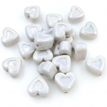 Loomingulised k&otilde;rvar&otilde;ngad 3D helmeste valmistamine mood k&auml;sitsi valmistatud loominguline armastuss&uuml;da 10 tk DIY ehted tarvikud akr&uuml;&uuml;list kaelakee n&otilde;gus UV pimestav v&auml;rv valge