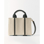 Suvine Uus T&otilde;mblukuga K&auml;ekott Naiste Kott Premium Tundmust Must Valge Minikangas Linn &otilde;lakott Crossbody Kott