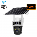 Uus 12MP p&auml;ikesekaamera 4G SIM-kaardiga v&auml;listingimustes WiFi IP juhtmevaba PIR inimese tuvastamise HD v&auml;rvilise &ouml;&ouml;n&auml;gemise monitori CCTV valvekaamerad WiFi Cam