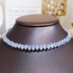 CMM-kvaliteetne t&auml;ht sama avanemise reguleeritava kraega kaelakee moeehted kuupmeetrist tsirkooniumoksiidist rangluu kett naistele h&otilde;be