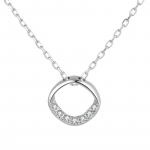 Ehted S925 Sterling H&otilde;be Geomeetriline Kaelakee Korea Stiilis Rangluukett Lihtne Temperament Naiselik 925