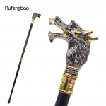 Kuldne Must Luksuslik Draakonipea K&auml;imiskepp Moodne Dekoratiivne K&auml;imiskepp H&auml;rrasmehelik Elegantne Cosplay K&auml;epideme Nupp K&auml;rbikas 93cm