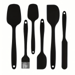 6 tk silikoonist spaatlikomplekt Spaatli silikoonist kuumakindel 600&deg;F kuumust mittetoksiline l&otilde;hnatu mittenakkuvaks toiduvalmistamiseks spaatlite silikoonist k&ouml;&ouml;gitarvete komplekt 100pcs