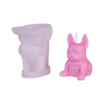 Silikoonseebivormid DIY k&uuml;&uuml;nlavorm Silikoonist k&auml;sit&ouml;&ouml;vormid Prantsuse buldogi kujuga ideaalne kingitus isetegemise armastajale C