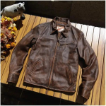 Klassikaline Motor Rider Style ehtsast nahast mantel.Meeste 1930 vintage pruun veisenahast jope.Pehmest nahast &uuml;ler&otilde;ivad Lahedad XXL punakaspruun