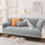 Paksenenud pl&uuml;&uuml;sist poolringikujuline muster diivanipadi Uus pehme diivanikate Diivanir&auml;tik Universaalne libisemisvastane &uuml;hev&auml;rviline diivanikaitse 30x50cm pillowcase oranž