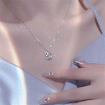 Lihtne temperamendiga Crescent Moon kaelakee naistele t&uuml;drukutele Vintage isikup&auml;rastatud rangluukett Valentinip&auml;eva kingitused