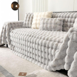 Luksuslik imitatsioon K&uuml;&uuml;liku Palus diivanir&auml;tik Talvine soe kohev tekk &Uuml;lipehme, sile ja paks sametist diivanikate 180*130cm 1pc