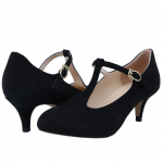 Velvet Toe pahkluu rihm Slingback Mary Jane Kingad Pumbad K&otilde;rged kontsad Pump peo pulmakleidi kingad 35 must