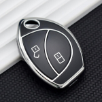 TPU v&otilde;tmekaitsega kaanekork, kest Alarm Cobra Renault Logani jaoks Malaisia ​​jaoks Toyota Truguard VG 2 3 nupuga kaugjuhtimispuldi hoidik 2 Buttons Black