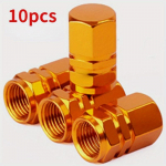 10 tk alumiiniumsulamist autorehvide klapikorgid rehvivelje varrekatted &otilde;hutolmu veekindlad autodele mootorratastele veoautodele jalgratastele punane