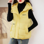 Uus naiste vest puhvis jope kapuutsiga l&uuml;hike, avara istmega soe Parkas naiste vest allapoole Puuvillapolsterdatud jope v&auml;lisr&otilde;ivad 3XL