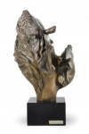 Mother and colt horses are frolicking. - exclusive horse figurine, luxury interior decoration, unique edition of Art-Dog brand figurines