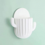 Hambaharja hoidik majapidamissein isekleepuv &otilde;mblusteta kaktusehoidik pardel Korraldaja &auml;ravooluriiul Vannitoa tarvikud valge