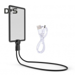 Taaslaetav k&auml;ed-vabad luup, kerge ja painduva hanekela disainiga, suure vaatealaga lugemisluup eakatele inimestele must