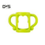 Lutipudeli k&auml;epidemed BPA-vaba silikoonist Easy Grip, pehme, ohutu k&auml;epidemega, h&otilde;lpsasti puhastatav pudelikate, beebitarvikud roheline